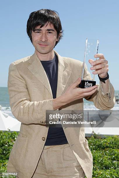 Luigi Lo Cascio attends the Kineo Diamonds Award photocall at the Lancia Cafe during the 66th Venice Film Festival on September 6, 2009 in Venice,...