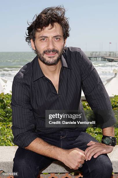 Filippo Timi attends the 'Kineo Diamanti Al CinemaAward' photocall at the Lancia Cafe during the 66th Venice Film Festival on September 6, 2009 in...