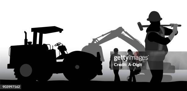 construction endless repairs - tool belt stock illustrations