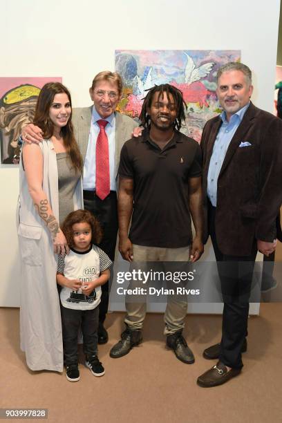 Olivia Namath, Joe Namath, Edwin Baker and Nick Korniloff attend the Palm Beach Modern + Contemporary VIP Opening Preview Presented By Art Miami on...