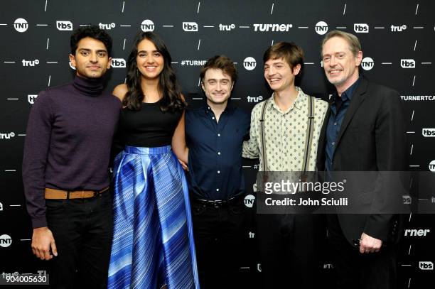 Actor Karan Soni, Actor Geraldine Viswanathan, Actor Daniel Radcliffe, Executive producer Simon Rich and Actor Steve Buscemi of 'Miracle Workers'...