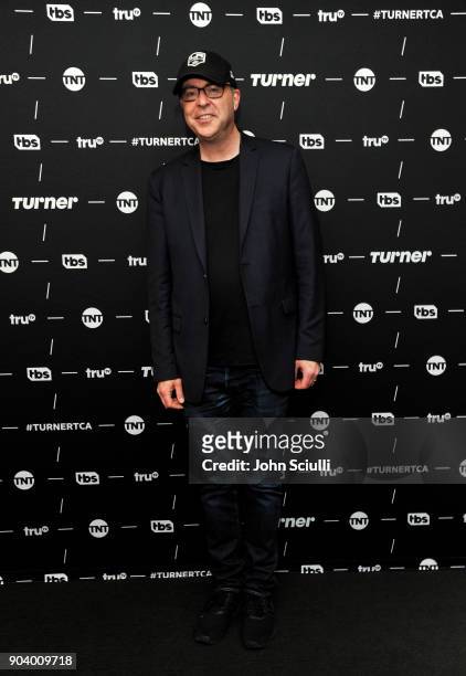 Executive Producer/Writer David Sacks of 'Final Space' poses in the green room during the TCA Turner Winter Press Tour 2018 Presentation at The...