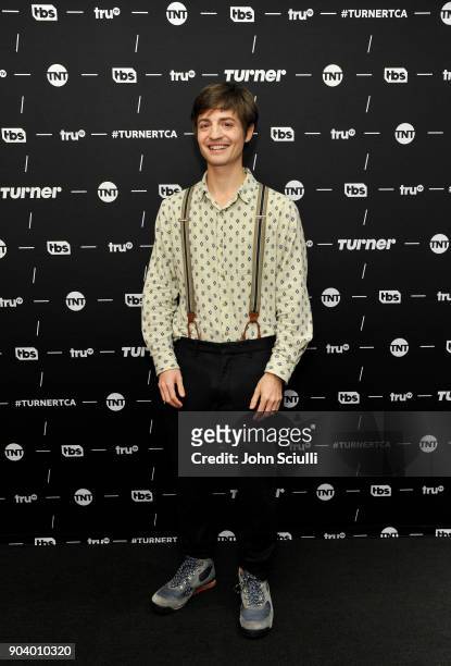 Executive producer Simon Rich of 'Miracle Workers' poses in the green room during the TCA Turner Winter Press Tour 2018 Presentation at The Langham...