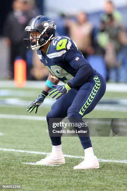 Earl Thomas of the Seattle Seahawks in action during the game against the Houston Texans at CenturyLink Field on October 29, 2017 in Seattle,...