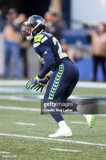 Earl Thomas of the Seattle Seahawks in action during the game against the Houston Texans at CenturyLink Field on October 29, 2017 in Seattle,...