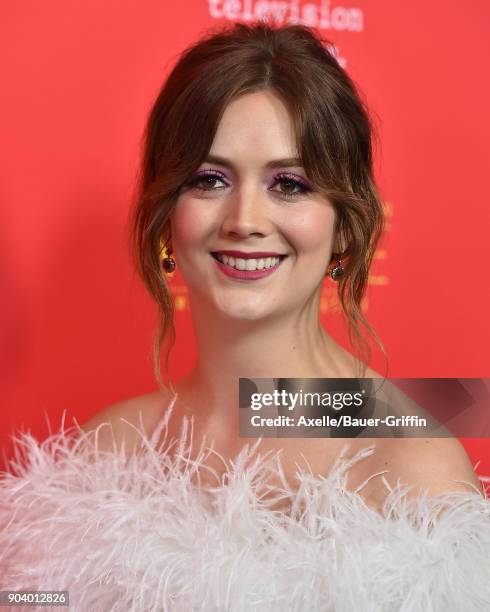 Actress Billie Lourd attends the Los Angeles Premiere of 'The Assassination of Gianni Versace: American Crime Story' at ArcLight Hollywood on January...