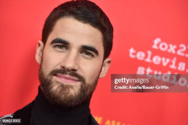 Actor Darren Criss attends the Los Angeles Premiere of 'The Assassination of Gianni Versace: American Crime Story' at ArcLight Hollywood on January...