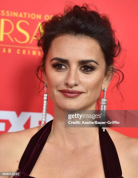 Actress Penelope Cruz attends the Los Angeles Premiere of 'The Assassination of Gianni Versace: American Crime Story' at ArcLight Hollywood on...