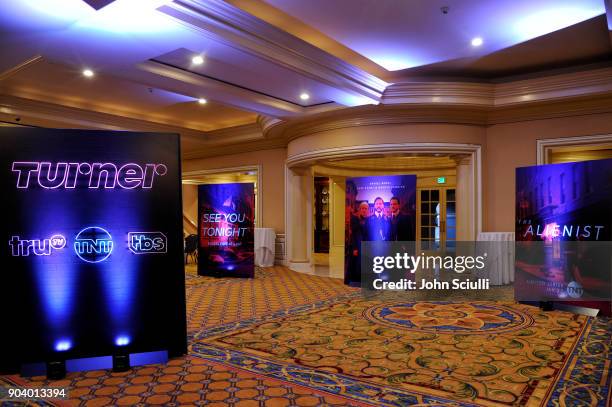 View of the atmosphere during the TCA Turner Winter Press Tour 2018 Presentation at The Langham Huntington, Pasadena on January 11, 2018 in Pasadena,...