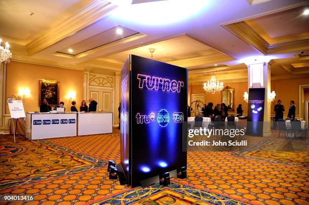 View of the atmosphere during the TCA Turner Winter Press Tour 2018 Presentation at The Langham Huntington, Pasadena on January 11, 2018 in Pasadena,...