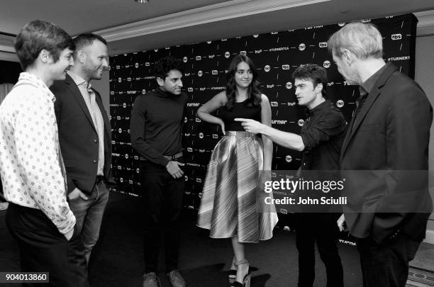 Executive producer Simon Rich, EVP of Original Programming at TBS, Thom Hinkle, actors Karan Soni, Geraldine Viswanathan, Daniel Radcliffe and Steve...