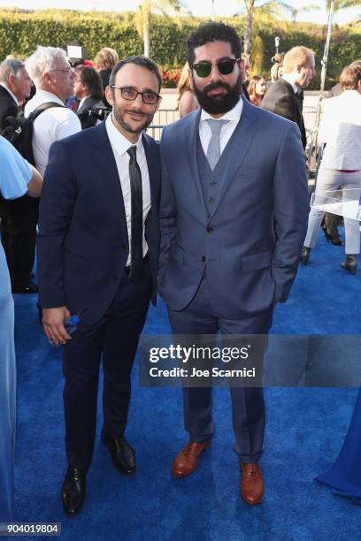 Omid Abtahi and Mousa Kraish attend the 23rd Annual Critics' Choice Awards on January 11, 2018 in Santa Monica, California.