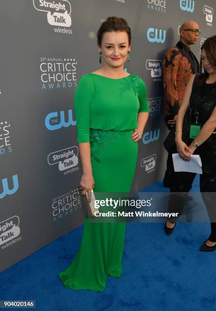 Actor Alison Wright attends The 23rd Annual Critics' Choice Awards at Barker Hangar on January 11, 2018 in Santa Monica, California.