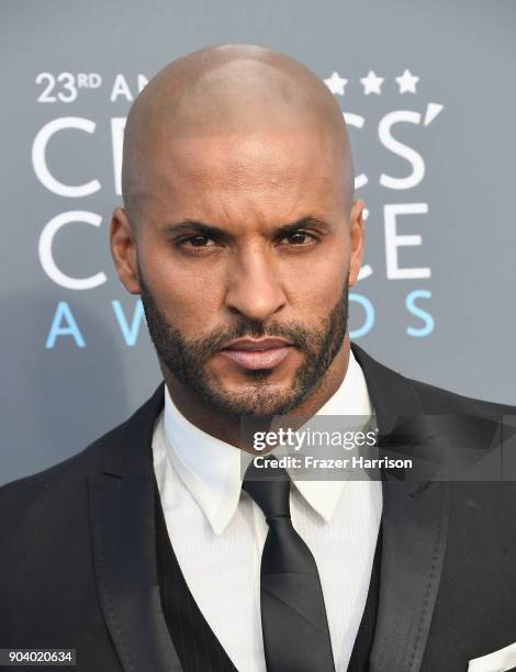 Actor Ricky Whittle attends The 23rd Annual Critics' Choice Awards at Barker Hangar on January 11, 2018 in Santa Monica, California.