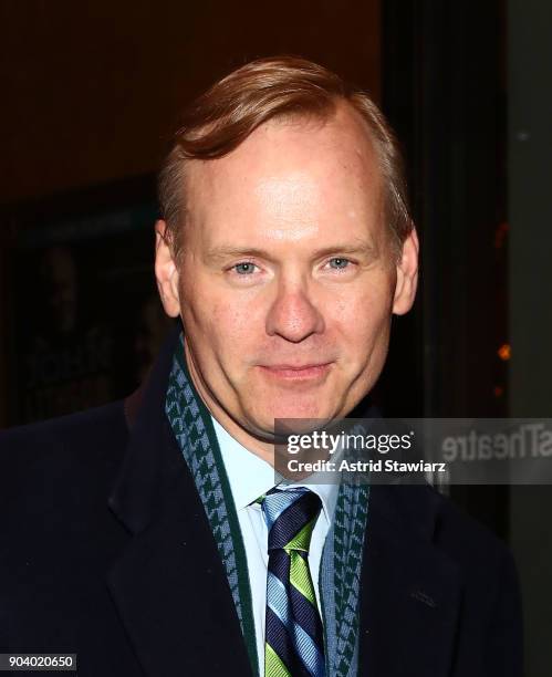 Co-anchor of ÒCBS This Morning", John Dickerson attends "John Lithgow: Stories By Heart" opening Night at American Airlines Theatre on January 11,...