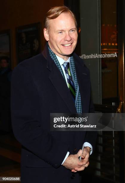 Co-anchor of ÒCBS This Morning", John Dickerson attends "John Lithgow: Stories By Heart" opening Night at American Airlines Theatre on January 11,...