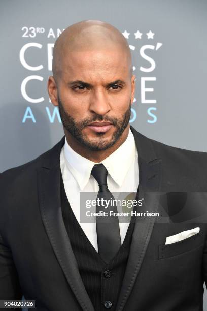 Actor Ricky Whittle attends The 23rd Annual Critics' Choice Awards at Barker Hangar on January 11, 2018 in Santa Monica, California.