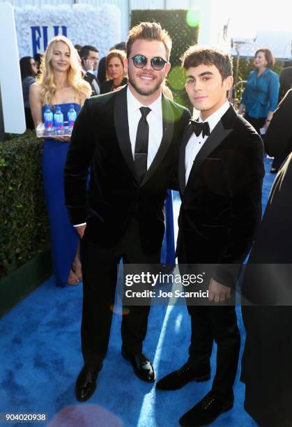 Actors Jimmy Tatro and Tyler Alvarez attend the 23rd Annual Critics' Choice Awards on January 11, 2018 in Santa Monica, California.