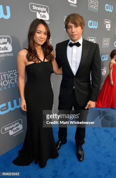 Director Sean Baker and guest attend The 23rd Annual Critics' Choice Awards at Barker Hangar on January 11, 2018 in Santa Monica, California.