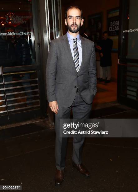 Actor Marc Bruni attends "John Lithgow: Stories By Heart" opening night at American Airlines Theatre on January 11, 2018 in New York City.