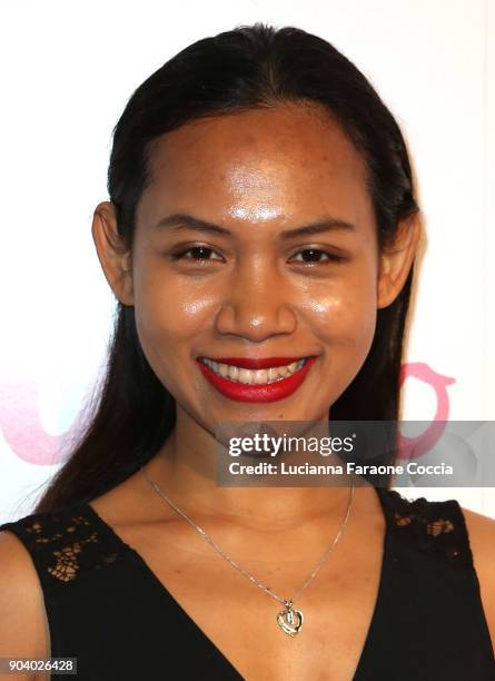 Sheila Sarasmita attends Ulloo 42 Launch Party on January 11, 2018 in Los Angeles, California.