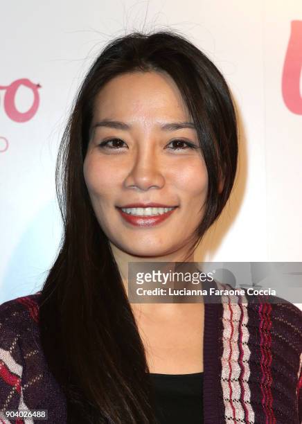 Actor Vivian Ahn attends Ulloo 42 Launch Party on January 11, 2018 in Los Angeles, California.