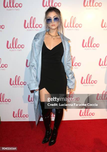 Singer Nicolina attends Ulloo 42 Launch Party on January 11, 2018 in Los Angeles, California.