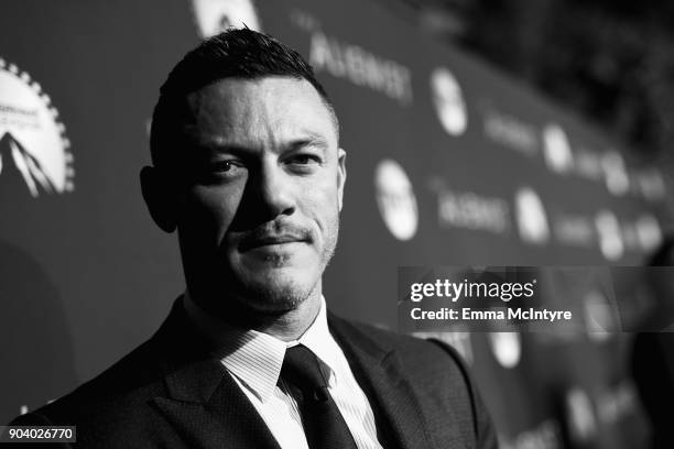 Luke Evans attends The Alienist - LA Premiere Event at Paramount Studios on January 11, 2018 in Hollywood, California. 26144_017