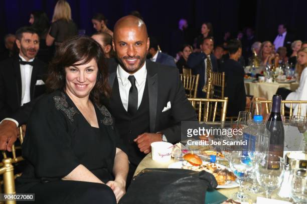 Executive producer Stefanie Berk and actor Ricky Whittle attend the 23rd Annual Critics' Choice Awards on January 11, 2018 in Santa Monica,...