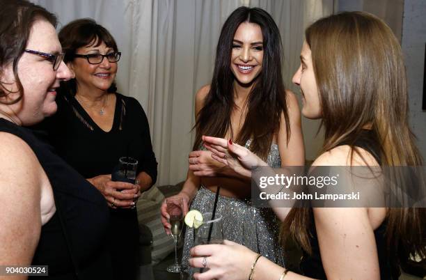 Andi Dorfman and guests celebrate her new book "Single State Of Mind" at Moxy Times Square on January 11, 2018 in New York City.