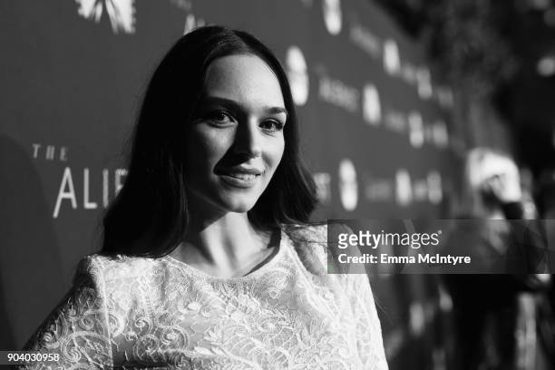 Emanuela Postacchini attends The Alienist - LA Premiere Event at Paramount Studios on January 11, 2018 in Hollywood, California. 26144_017