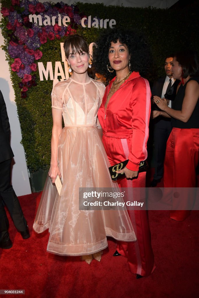Michelle Monaghan and Tracee Ellis Ross attend the Marie Claire's