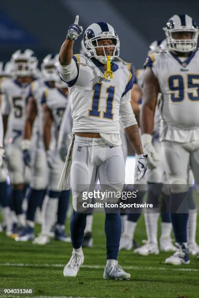 Los Angeles Rams wide receiver Tavon Austin before the NFC Wild Card football game between the Atlanta Falcons and the Los Angeles Rams on January...