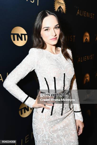 Emanuela Postacchini attends The Alienist - LA Premiere Event at Paramount Studios on January 11, 2018 in Hollywood, California. 26144_017