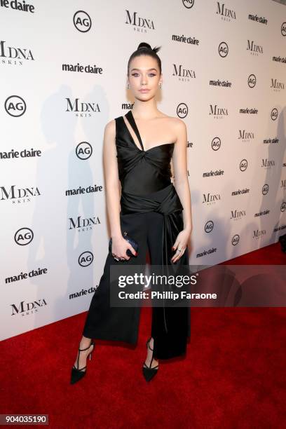 Amanda Steele attends the Marie Claire's Image Makers Awards 2018 on January 11, 2018 in West Hollywood, California.