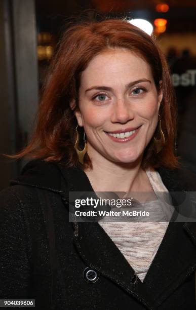 Jessie Austrian attends the Broadway Opening Night Performance of "John Lithgow: Stories by Heart" at the American Airlines Theatre on January 11,...