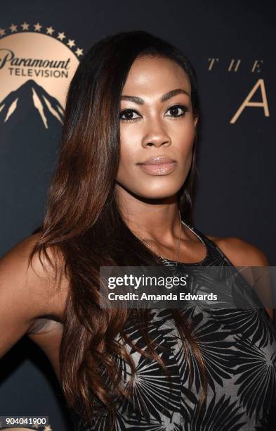 Volleyball player Kim Glass arrives at the premiere of TNT's "The Alienist" at The Paramount Lot on January 11, 2018 in Hollywood, California.