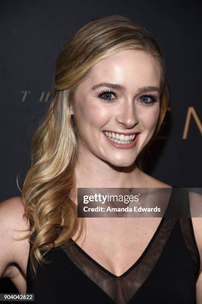 Actress Greer Grammer arrives at the premiere of TNT's "The Alienist" at The Paramount Lot on January 11, 2018 in Hollywood, California.