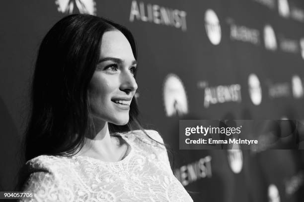 Emanuela Postacchini attends The Alienist - LA Premiere Event at Paramount Studios on January 11, 2018 in Hollywood, California. 26144_017