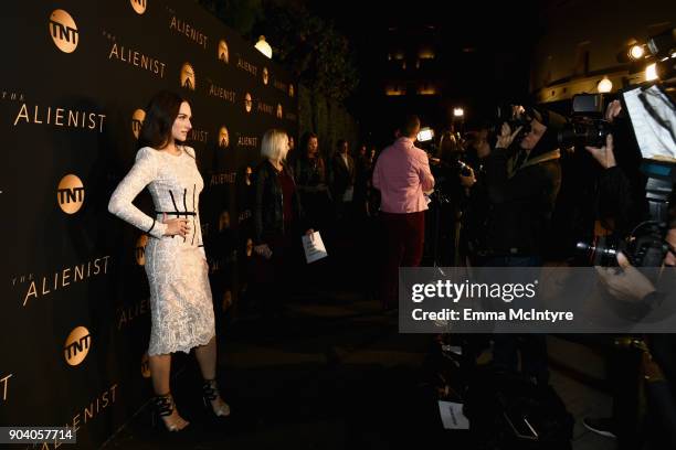 Emanuela Postacchini attends The Alienist - LA Premiere Event at Paramount Studios on January 11, 2018 in Hollywood, California. 26144_017