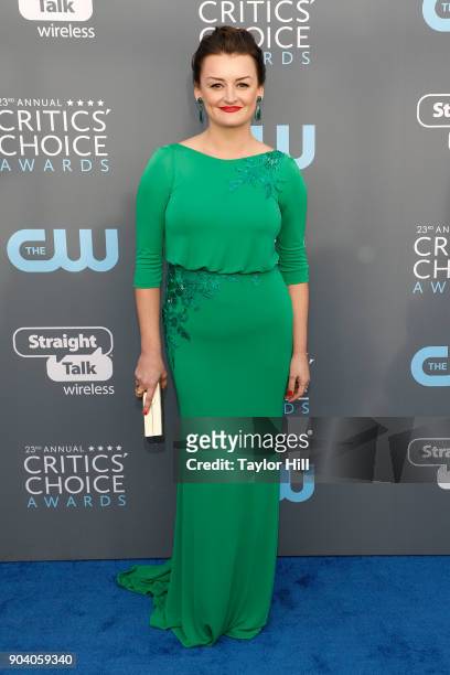 Alison Wright attends the 23rd Annual Critics' Choice Awards at Barker Hangar on January 11, 2018 in Santa Monica, California.