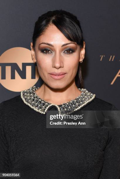 Tehmina Sunny attends Premiere Of TNT's "The Alienist" - Arrivals on January 11, 2018 in Los Angeles, California.