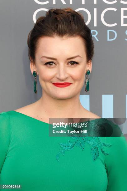 Alison Wright attends the 23rd Annual Critics' Choice Awards at Barker Hangar on January 11, 2018 in Santa Monica, California.