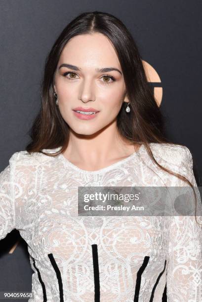 Emanuela Postacchini attends Premiere Of TNT's "The Alienist" - Arrivals on January 11, 2018 in Los Angeles, California.