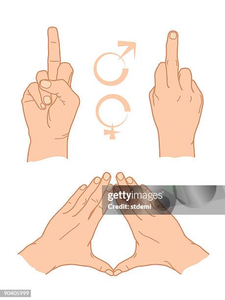 männliche und weibliche - intimzone stock-grafiken, -clipart, -cartoons und -symbole