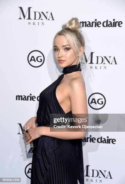 Dove Cameron attends the Marie Claire's Image Makers Awards 2018 at Delilah LA on January 11, 2018 in West Hollywood, California.