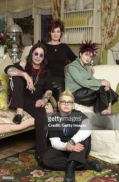 The Osbournes, Ozzy , Sharon, Jack, and Kelly are shown in this undated photo. MTV officials said March 4, 2002 that Ozzy Osbourne, the heavy metal...