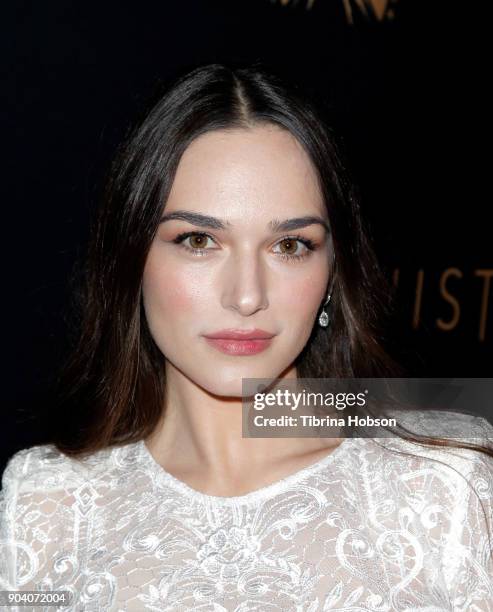 Emanuela Postacchini attends the premiere of TNT's 'The Alienist' on January 11, 2018 in Los Angeles, California.