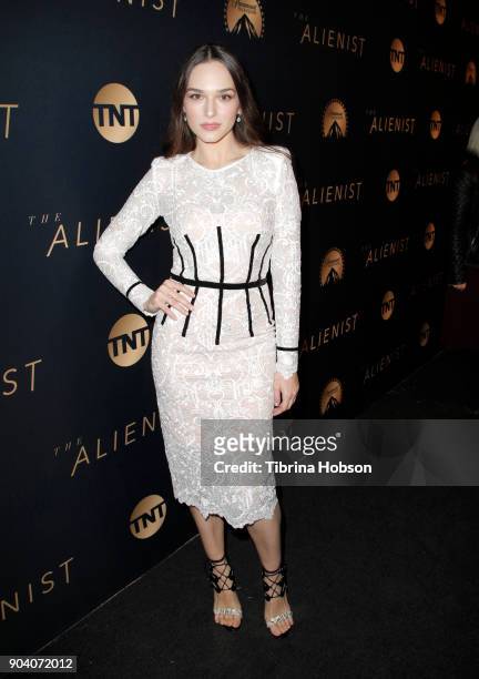 Emanuela Postacchini attends the premiere of TNT's 'The Alienist' on January 11, 2018 in Los Angeles, California.