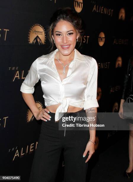 Orianka Kilcher attends the premiere of TNT's 'The Alienist' on January 11, 2018 in Los Angeles, California.